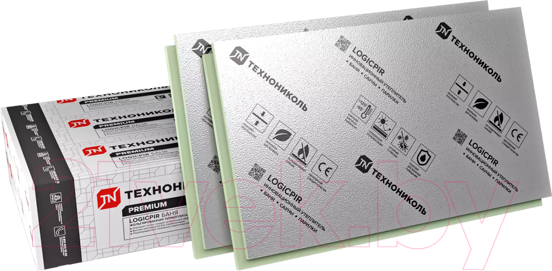 Технониколь Logicpir Баня Ф/Ф Г1 L-1190x590x30 упаковка ПИР плита купить в  Минске, Гомеле, Витебске, Могилеве, Бресте, Гродно