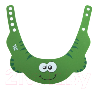 Козырек для мытья головы Roxy-Kids Зеленая ящерка / RBC-492-G