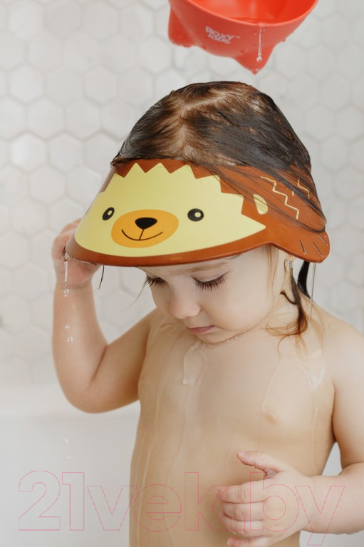 Козырек для мытья головы ROXY-KIDS Коричневый ёжик / RBC-492-B — фото 9