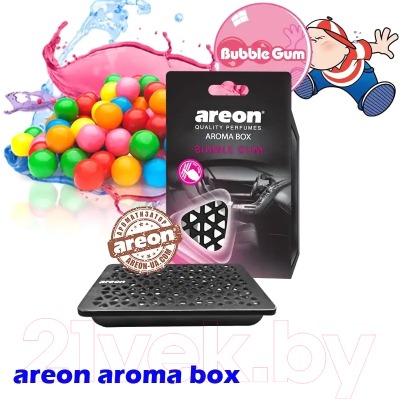 Ароматизатор автомобильный Areon Aroma Box Bubble Gum