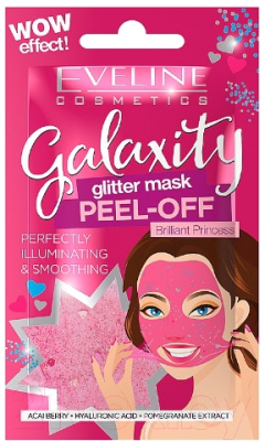 

Маска для лица гелевая Eveline Cosmetics, Galaxity Glitter Peel-Off разглаживающая