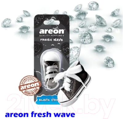 Ароматизатор автомобильный Areon Fresh Wave Black Crystal (кеды)