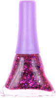 Лак для ногтей детский Lukky Конфетти 15К / Т14132 (фиолетовый с блестками) - 