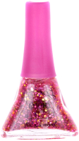 Лак для ногтей детский Lukky Конфетти 25К / Т14136 (розовый с блестками) - 