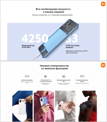 Смартфон Xiaomi 11 Lite 5G NE 8GB/128GB (голубой)