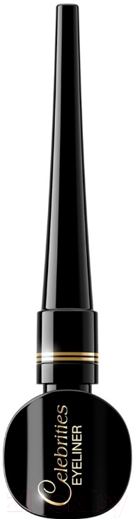 Подводка для глаз жидкая Eveline Cosmetics Celebrities Eyeliner Vinyl Black Водостойкая