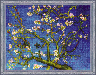 Набор для вышивания Риолис Цветущий миндаль по мотивам картины В. Ван Гога / 1698