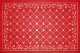 Коврик грязезащитный Kovroff Ромбы 45x75 / П/10/18/05 (красный) - 
