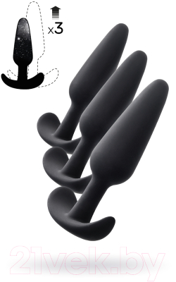 Набор пробок интимных ToyFa Popo Pleasure Eridani / 731432 (черный)