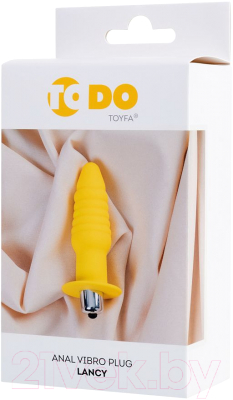 Вибропробка ToyFa ToDo Lancy / 358008 (желтый)