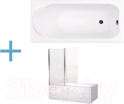 

Ванна акриловая Aquanet, Nord 160x70 204018 + Alfa 4 NF6222-pivot 196049 / 240099
