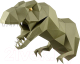 Объемная модель Paperraz Динозавр Завр / PP-1DIZ-WAS (васаби) - 