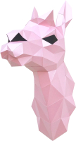 Объемная модель Paperraz Лама Диана / PP-1LAM-PIN (розовый) - 