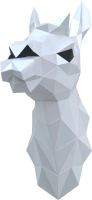 Объемная модель Paperraz Лама Снежана / PP-1LAM-WHT (белый) - 