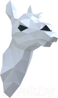 Объемная модель Paperraz Лама Снежана / PP-1LAM-WHT (белый)