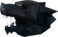 Объемная модель Paperraz Маска Волк / PP-3WOL-BLA - 