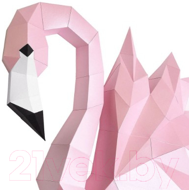 Объемная модель Paperraz Фламинго Инга / PP-1FLM-PIN (розовый)