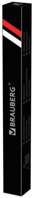 Ручка шариковая Brauberg Slim Black / 141402 (синий)