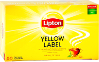 Чай пакетированный Lipton Yellow Label черный (50пак) - 