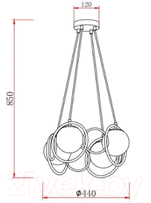 Люстра Rivoli Ariadna 4074-204 / Б0047333