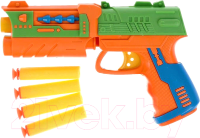 

Бластер игрушечный Играем вместе, Смерч С мягкими пулями / 1902G001-R