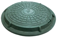 Люк канализационный Стандартпарк Полимерно-композитный круглый легкий 756x70 / 3529822 (зеленый) - 