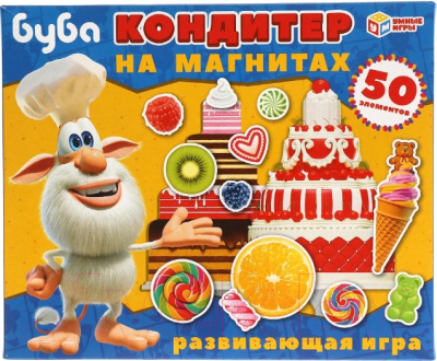 

Развивающая игра Умные игры, Буба. Кондитер. Игра на магнитах / 4680107902054