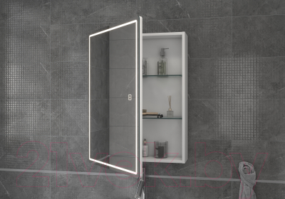 Шкаф с зеркалом для ванной Vigo Geometry 600
