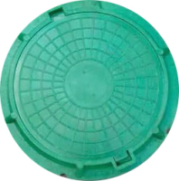 Люк канализационный Стандартпарк Садовый полимерно-песчаный средний (760x60, зеленый) - 