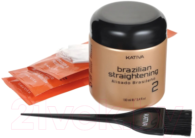 Набор косметики для волос Kativa Keratina Кератин выпрямление и восстановление волос 