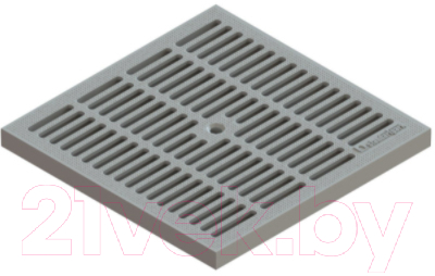 Решетка для дождеприемника Стандартпарк PolyMax Basic 3380-С класс A пластиковая ячеистая (серый)