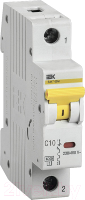 Выключатель автоматический IEK ВА 47-60M 1п 10А C / MVA31-1-010-C
