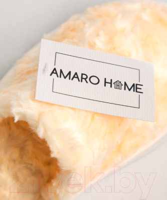 Тапочки домашние Amaro Home Закрытый нос / HOME-4006-RKr-36 (кремовый, 36-38)