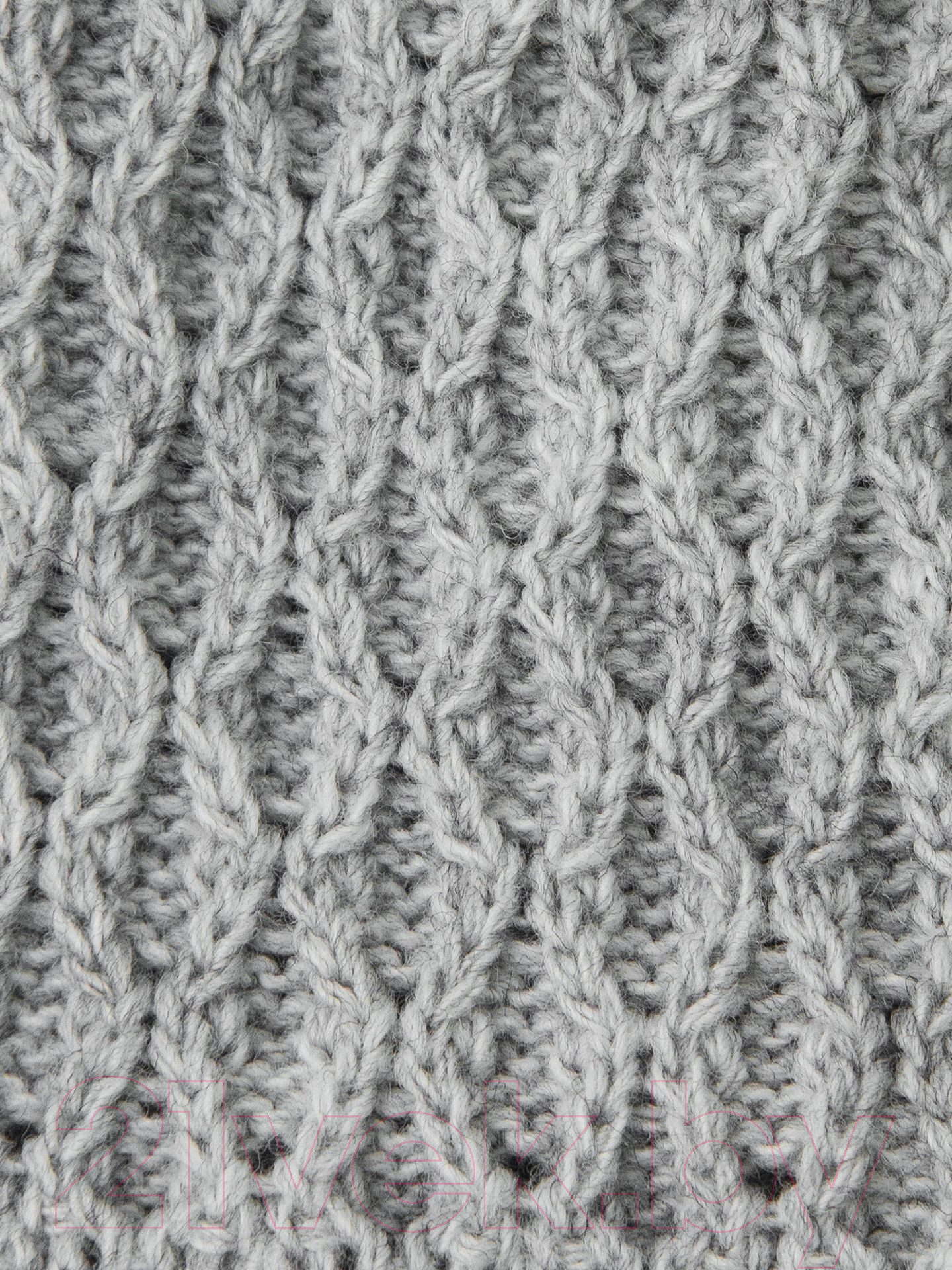 Шапочка для малышей Amarobaby Pure Love Wool / AB-OD20-PLW16/11 (серый, р-р 38-40) — фото 6