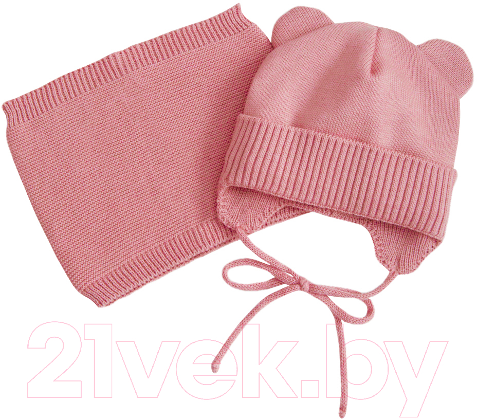 Шарф-снуд для малышей Amarobaby Pure Love Snood / AB-OD21-PLS9/06-0 (розовый) — фото 4