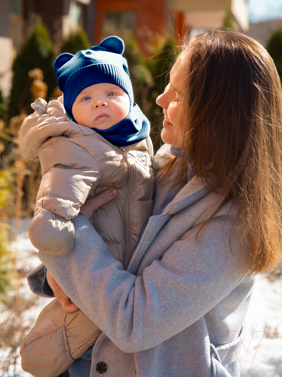 Шарф-снуд для малышей Amarobaby Pure Love Snood / AB-OD21-PLS9/20-0 (синий) — фото 6