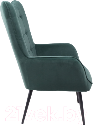 Кресло мягкое Седия Bogema (велюр зеленый/черный)