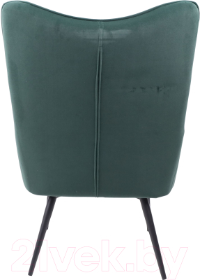 Кресло мягкое Седия Bogema (велюр зеленый/черный)