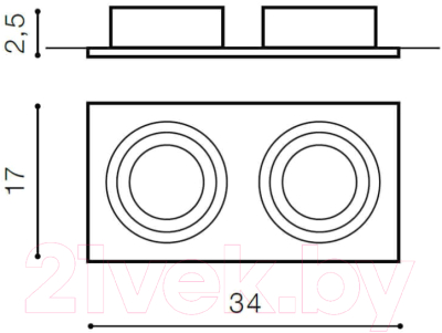 

Комплект точечных светильников Azzardo, Siro 2 / AZ2806
