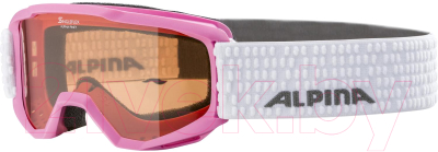 Маска горнолыжная Alpina Sports 2021-22 Piney / A7268457 (розовый/белый)