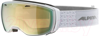 Маска горнолыжная Alpina Sports 2021-22 Estetica Q-Lite Pearl / A7246813 (белый)