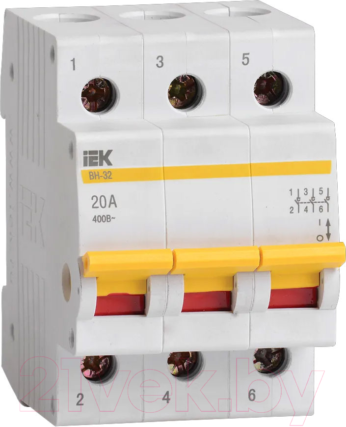 Выключатель нагрузки IEK ВН-32 3Р 20А / MNV10-3-020