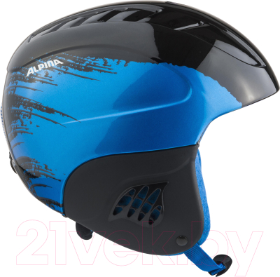 Шлем горнолыжный Alpina Sports 2021-22 Carat / A9035-66 (р-р 54-58, черный/синий)