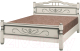 Полуторная кровать Bravo Мебель Карина 5 140x200 (слоновая кость) - 