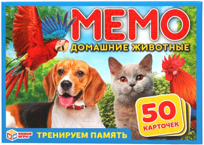 

Настольная игра Умные игры, Мемо. Домашние животные / 4630115527244