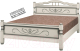 Миниатюра изображения товара Односпальная кровать Bravo Мебель Карина 5 90x200 (слоновая кость)