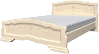 Полуторная кровать Bravo Мебель Карина 6 120x200 (слоновая кость) - 