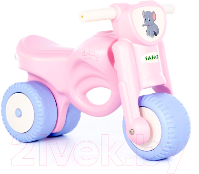 Каталка детская Полесье Мотоцикл. Мини-мото. Сафари / 90737 (розовый)