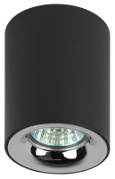 Потолочный светильник ЭРА OL1 GU10 BK/CH / Б0041502 (черный/хром) - 