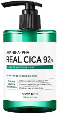 Гель для лица Some By Mi AHA BHA PHA Real Cica 92% Cool Calming Soothing Gel (300мл)